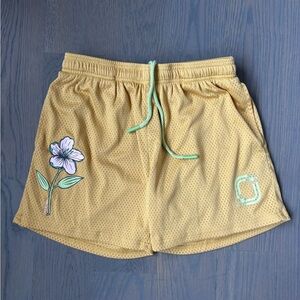 Overtime Yellow Shorts